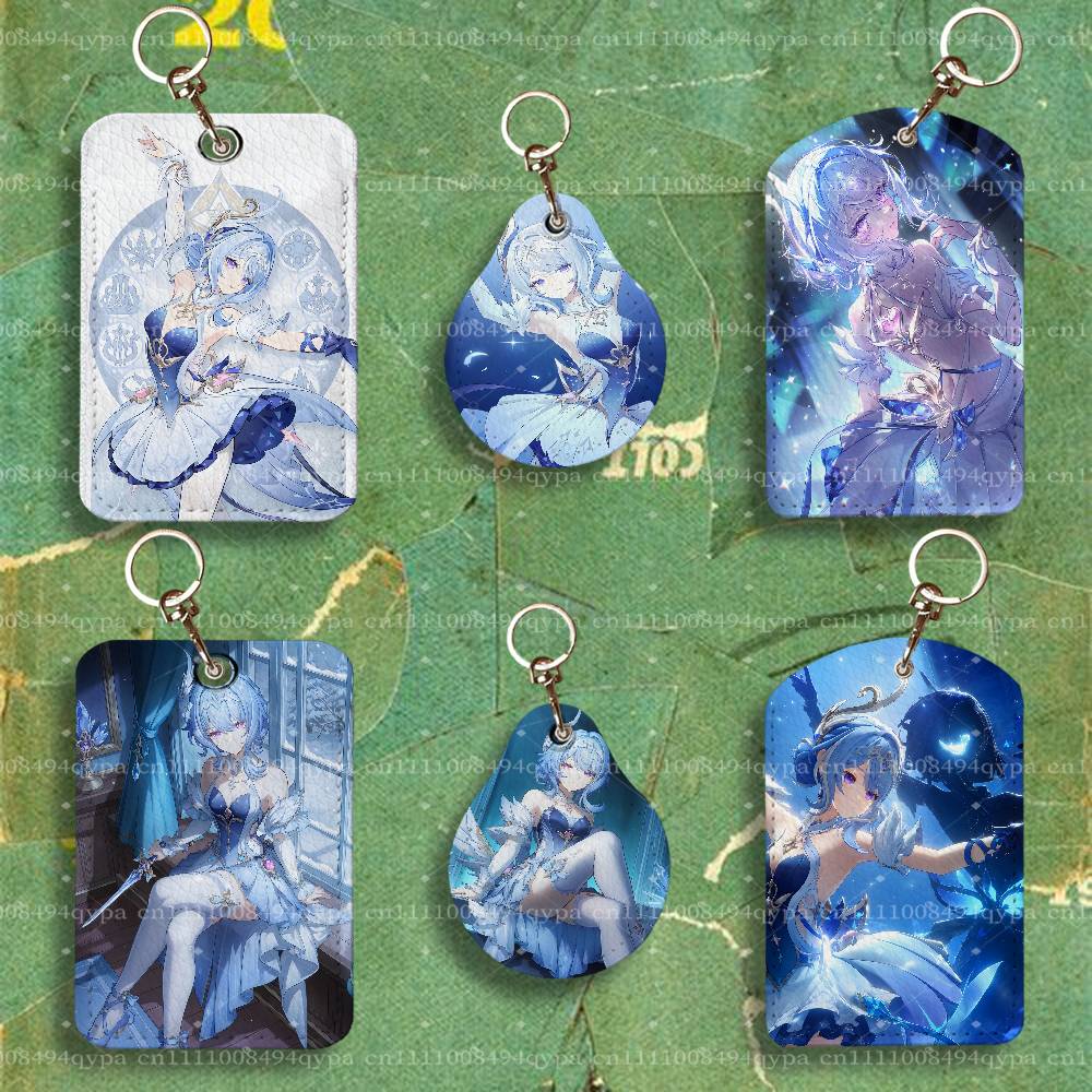 Leatherwork Keychain - Odette G-Genshin Impact Keychain Card Holder