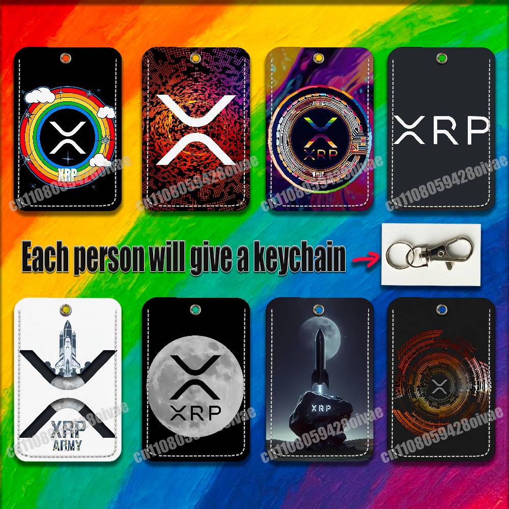 Leatherwork Keychain - Xrp Ripple Crypto Digital Currency For