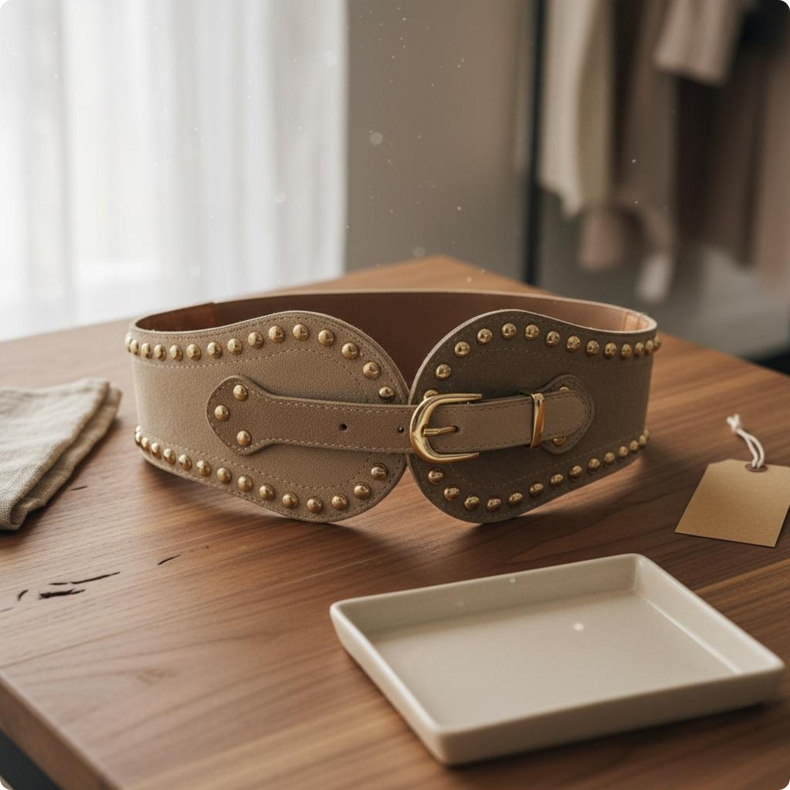 Women Elastic Waist Belt Suede - Leather Works Belt review and price