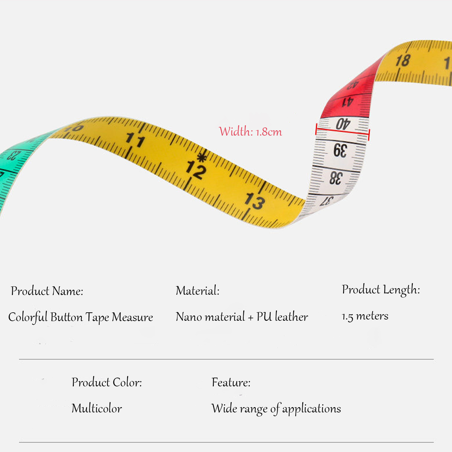 Colorful 1.5M Dual Scale Soft  - Leatherwork Ruler review and price