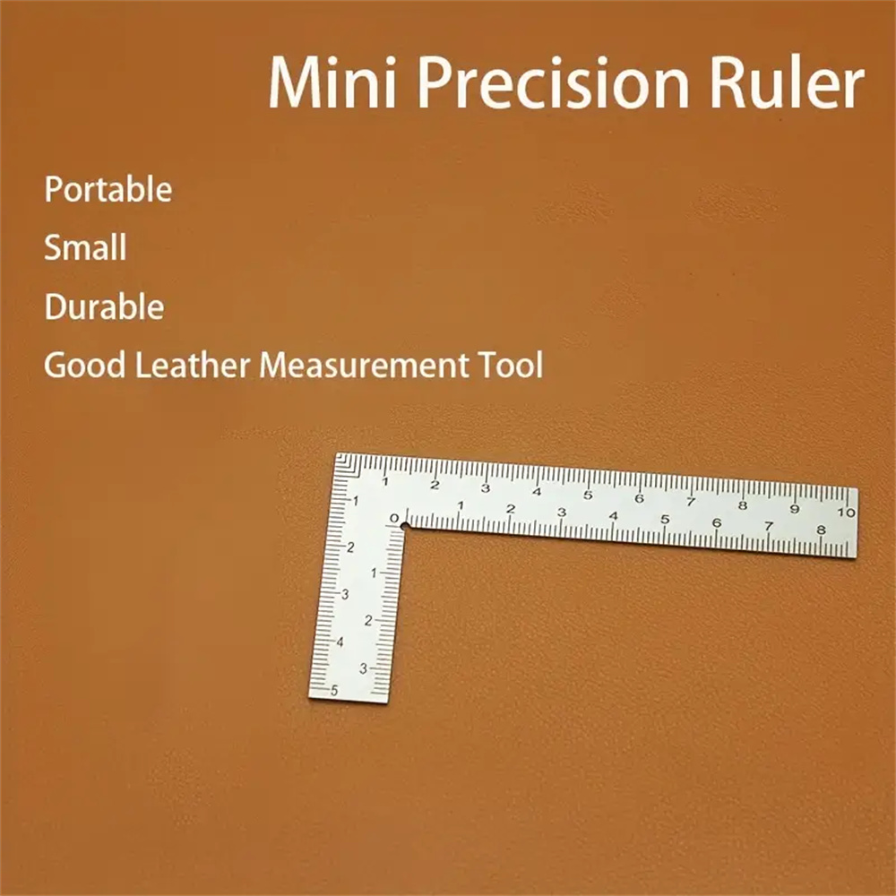 Mini Stainless Steel L-Shaped  - Leatherwork Ruler review and price