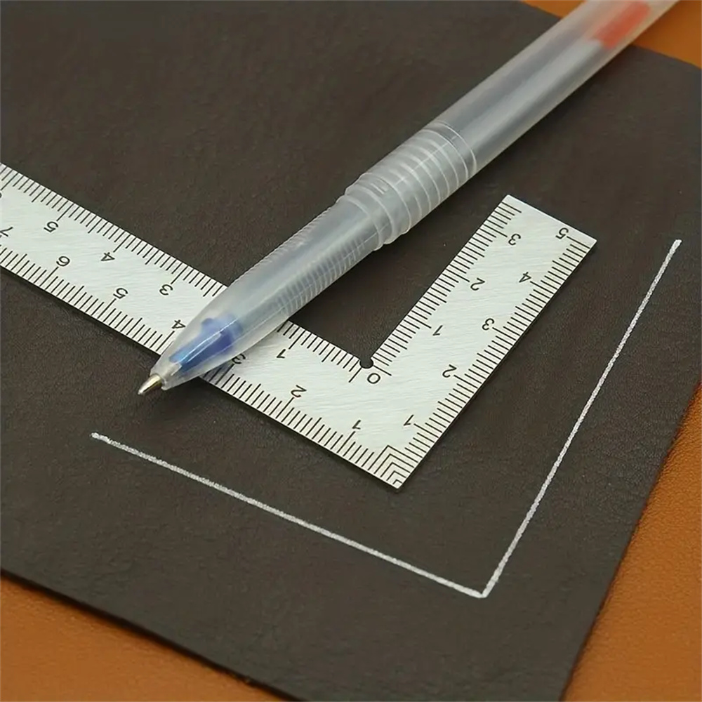 Mini Stainless Steel L-Shaped  - Leatherwork Ruler review and price
