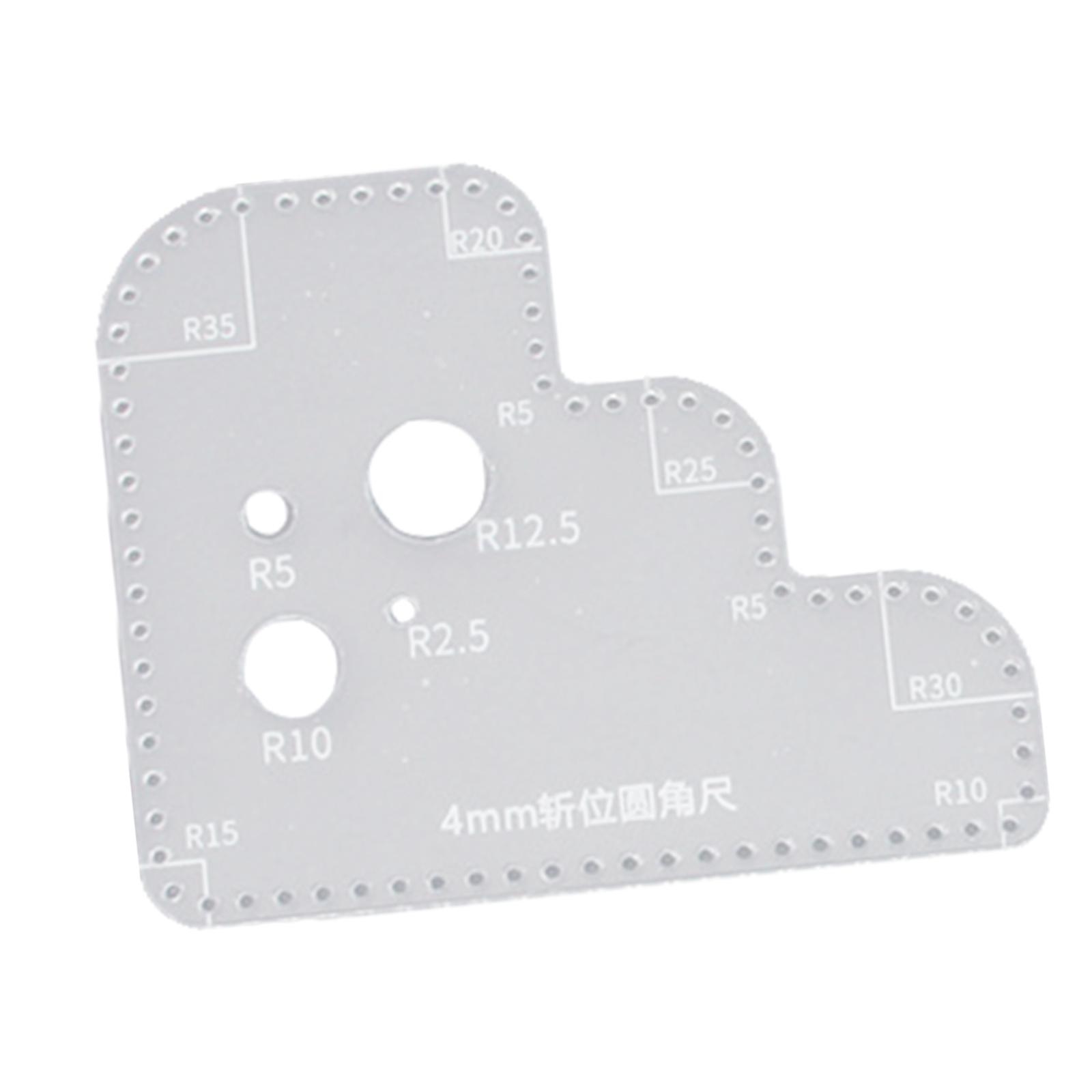 Clear Acrylic Circle Ruler Tem - Leatherworking Guide review and price