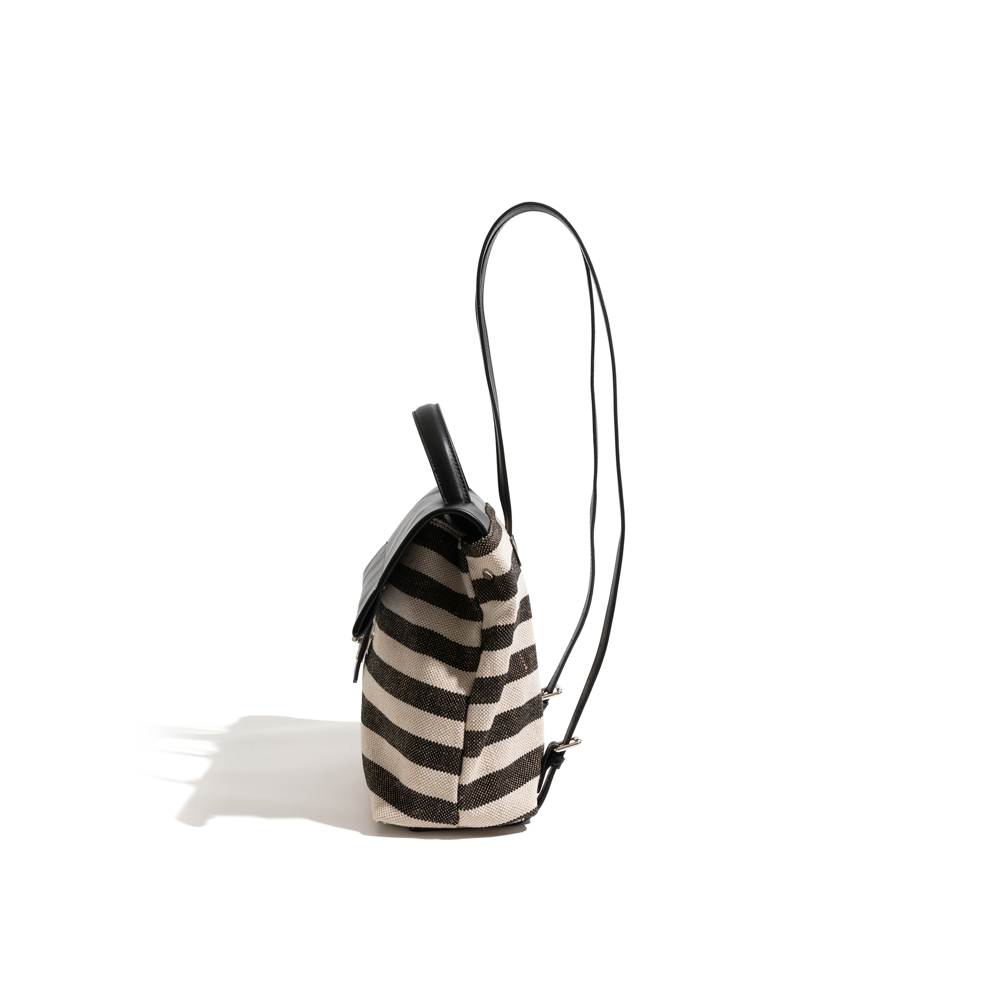 CKKUI Striped Canvas & Leather - Leather Work Womens Backpack review and price