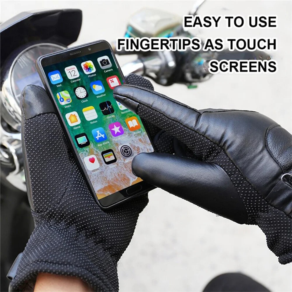 Men Women Electric Heated Skii - Leather Work Winter Gloves review and price