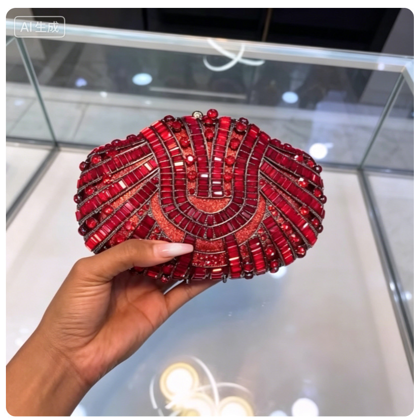 Stone Clutch Purse Crystal Dia - Leatherwork Wallet review and price