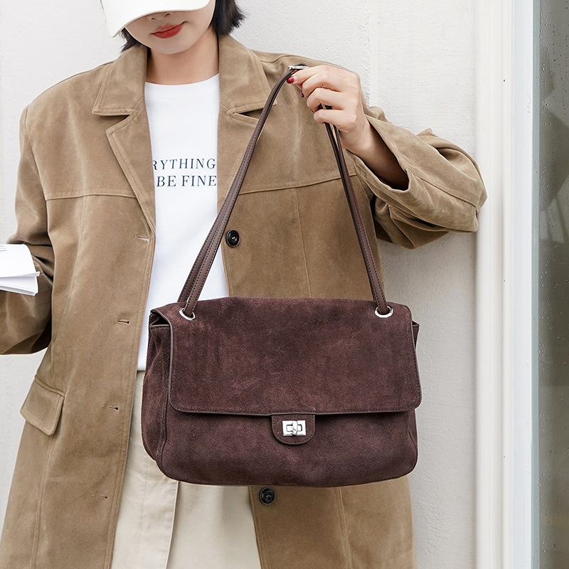 Genuine Suede Leather Underarm - Leatherwork Wallet review and price
