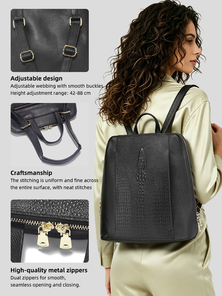 Zency Women's Crocodile Leathe - Leather Work Womens Backpack review and price